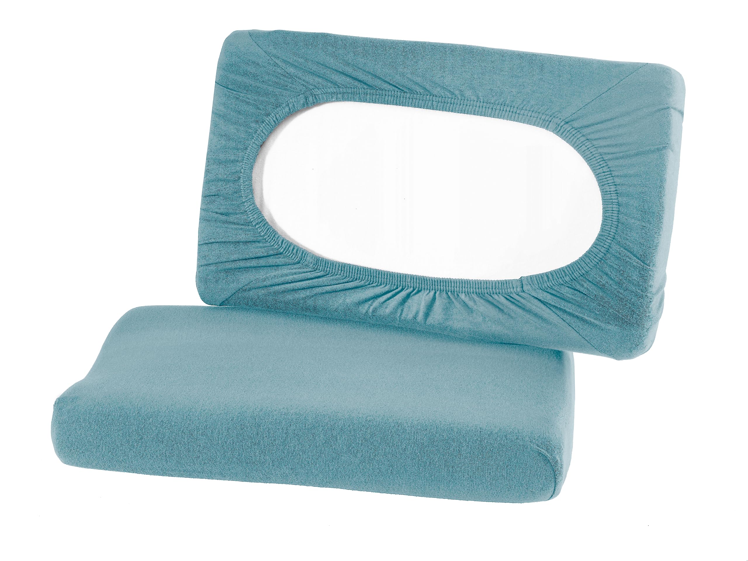 Federe Cuscino Cervicale Bio - 2 Pezzi In Cotone GOTS, Per Cuscini 45-60x30-40cm - Foto 4