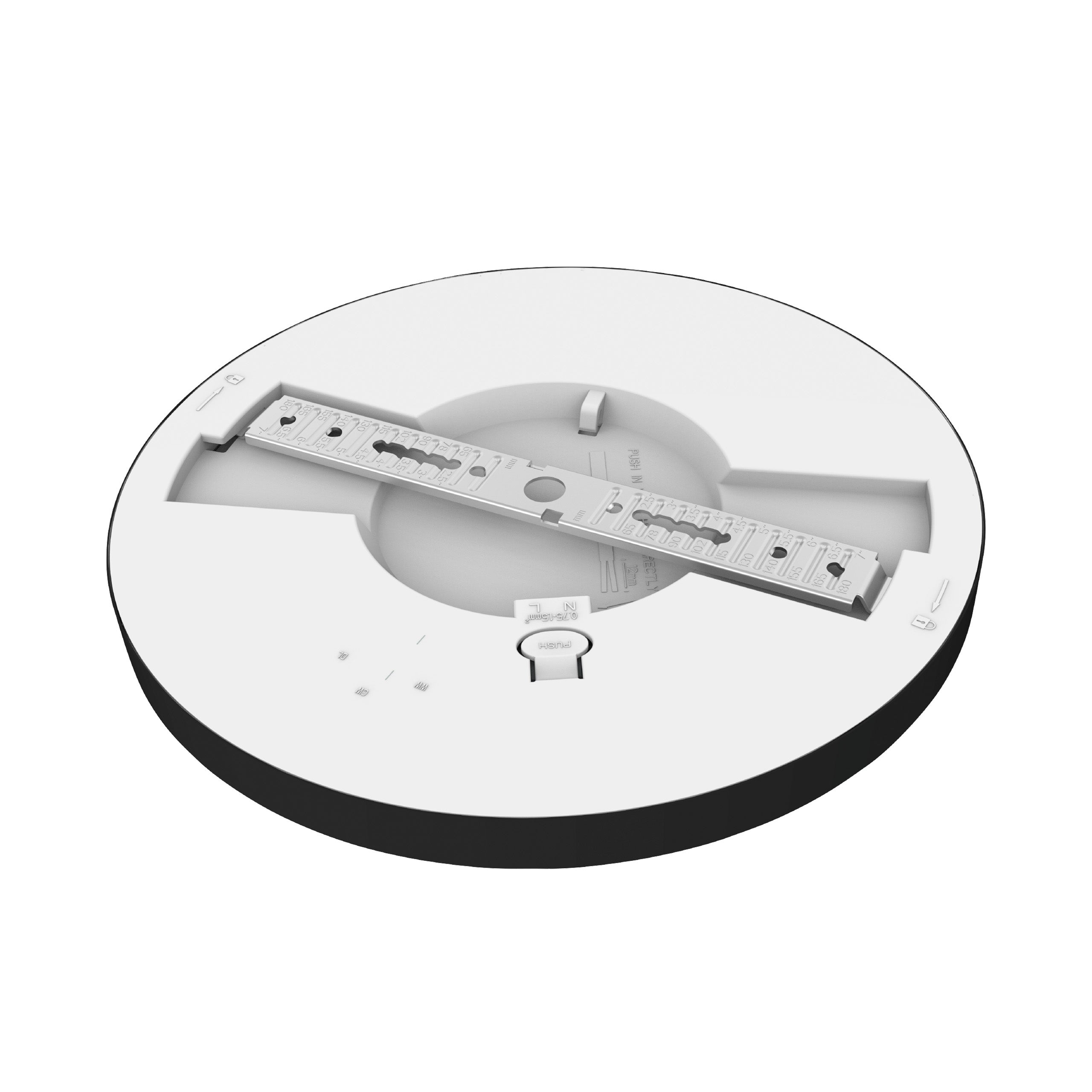 Panel LED 12W 17cm IP20 4000K neutralna biel 2w1 plafon sufitowy okrągły czarny XUDO - 3