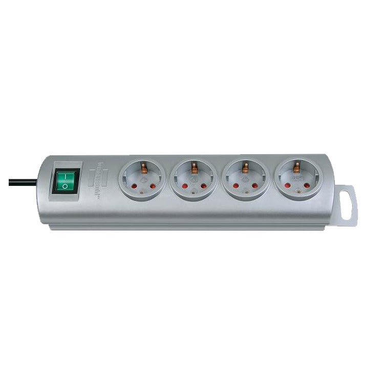 Dencon - 4 Prese Con Interruttore ADP, Multipla Da Parete, Alimentazione Elettrica