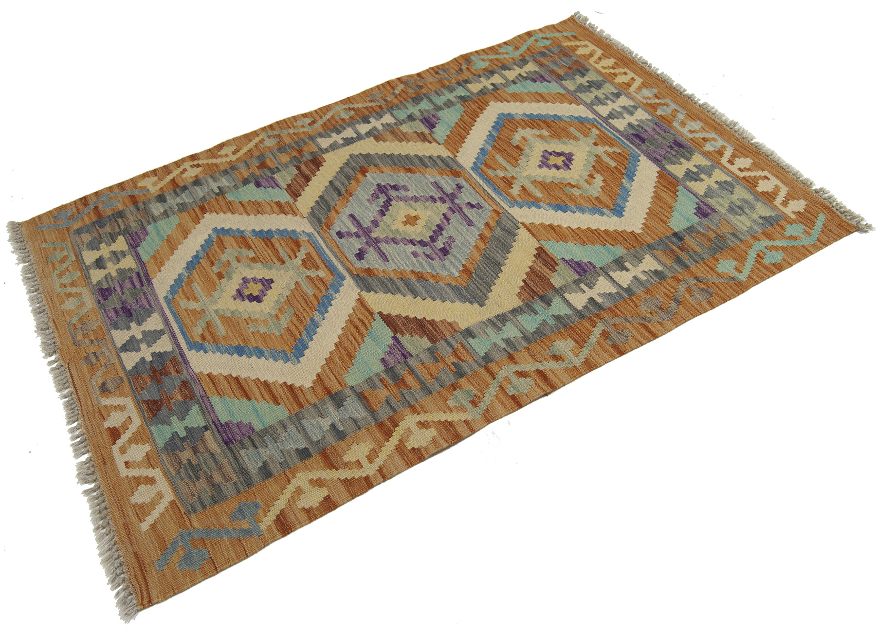 Kilim 123X82 CM Oryginalny, ręcznie robiony, łatwy do czyszczenia, styl plemienny