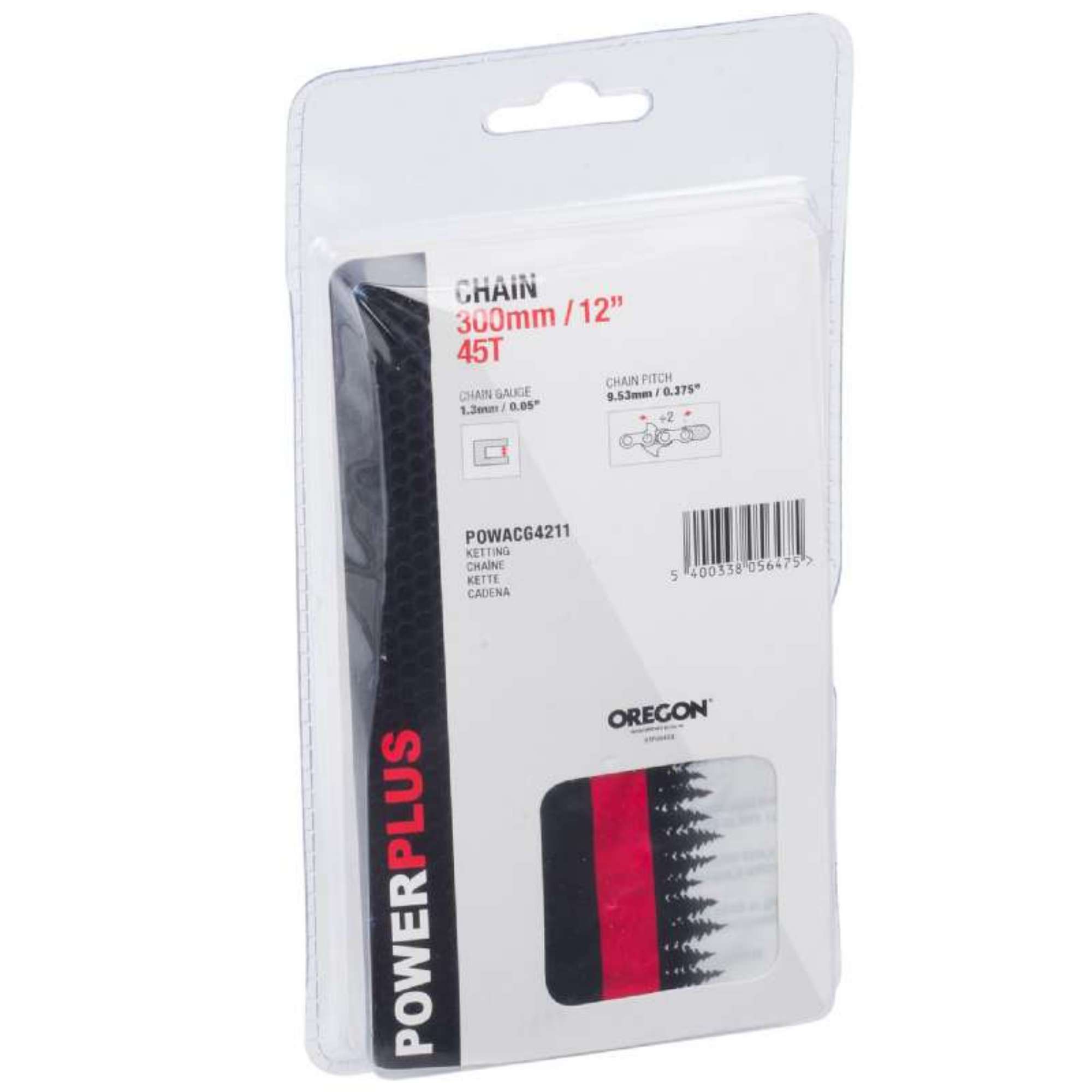 Guide Chaîne Pour élagueuse - Pièce De Rechange OXEO Référence 760423, Longueur Totale 35 Cm