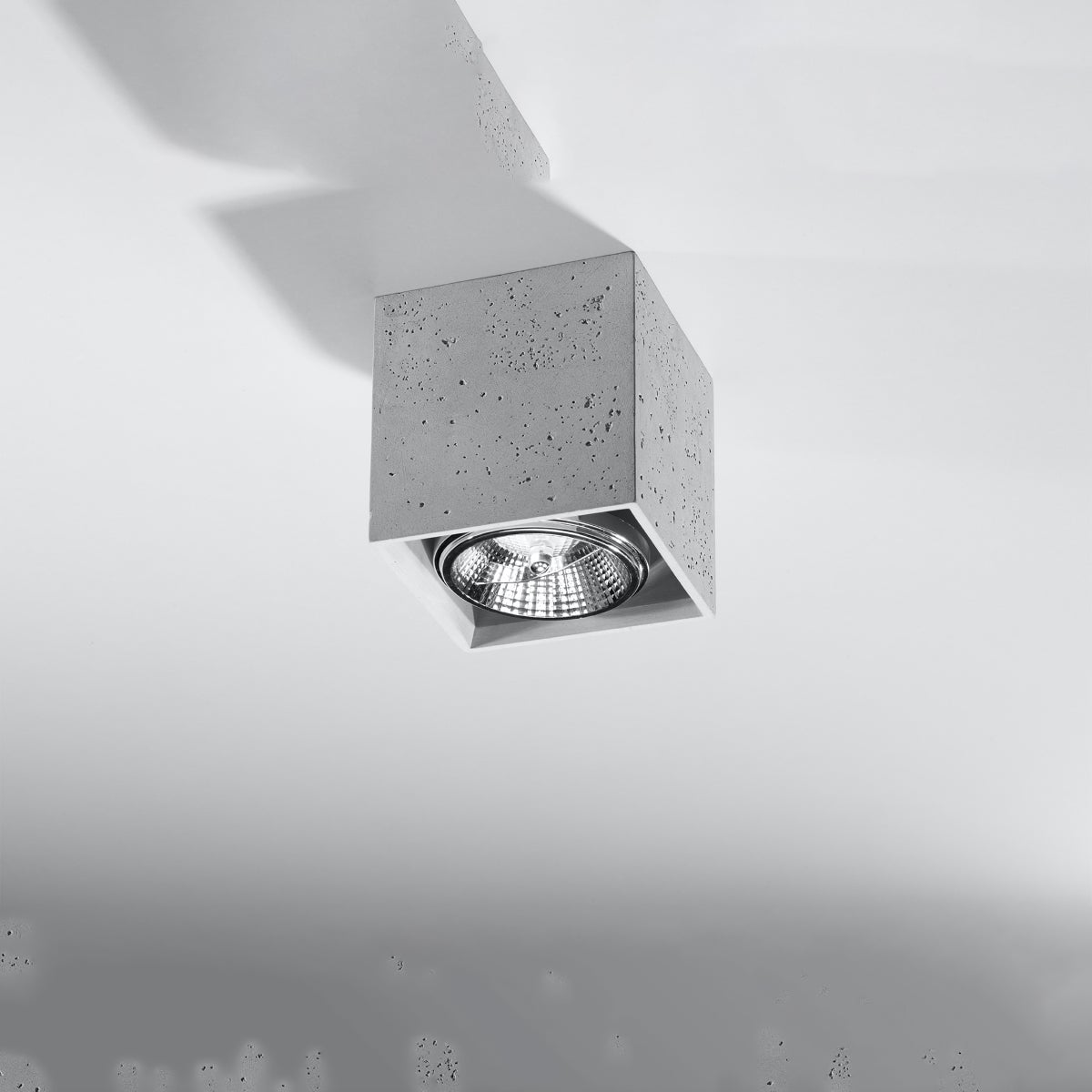 Plafon SOLVEX 140 beton LED 4000K - 14x14x14cm Sollux