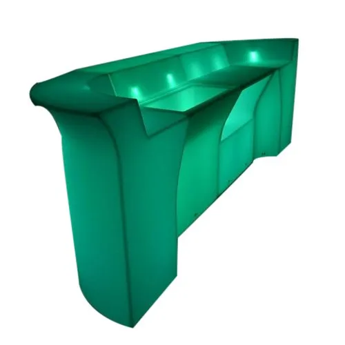 Bar Comptoir LED Rechargeable LUXGREEN LoungeShine 80x80cm – 16 Couleurs RGB IP65 – Événementiel Hôtellerie | LoungeShine LUXGREEN - 3