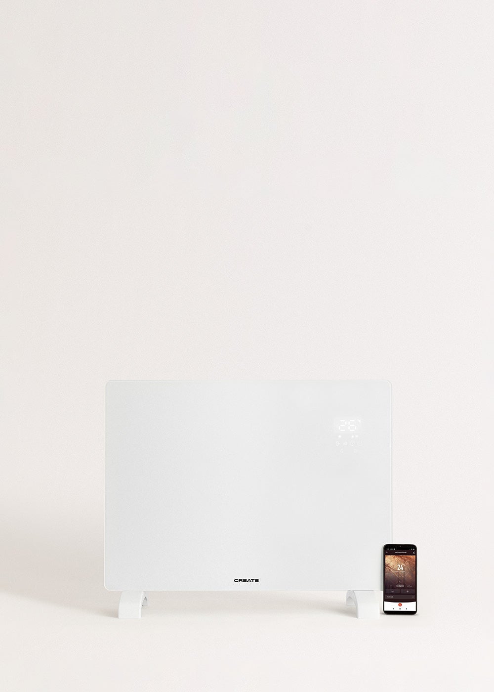 CREATE - WARM CRYSTAL 1500W - Convector eléctrico de cristal con WiFi - 4