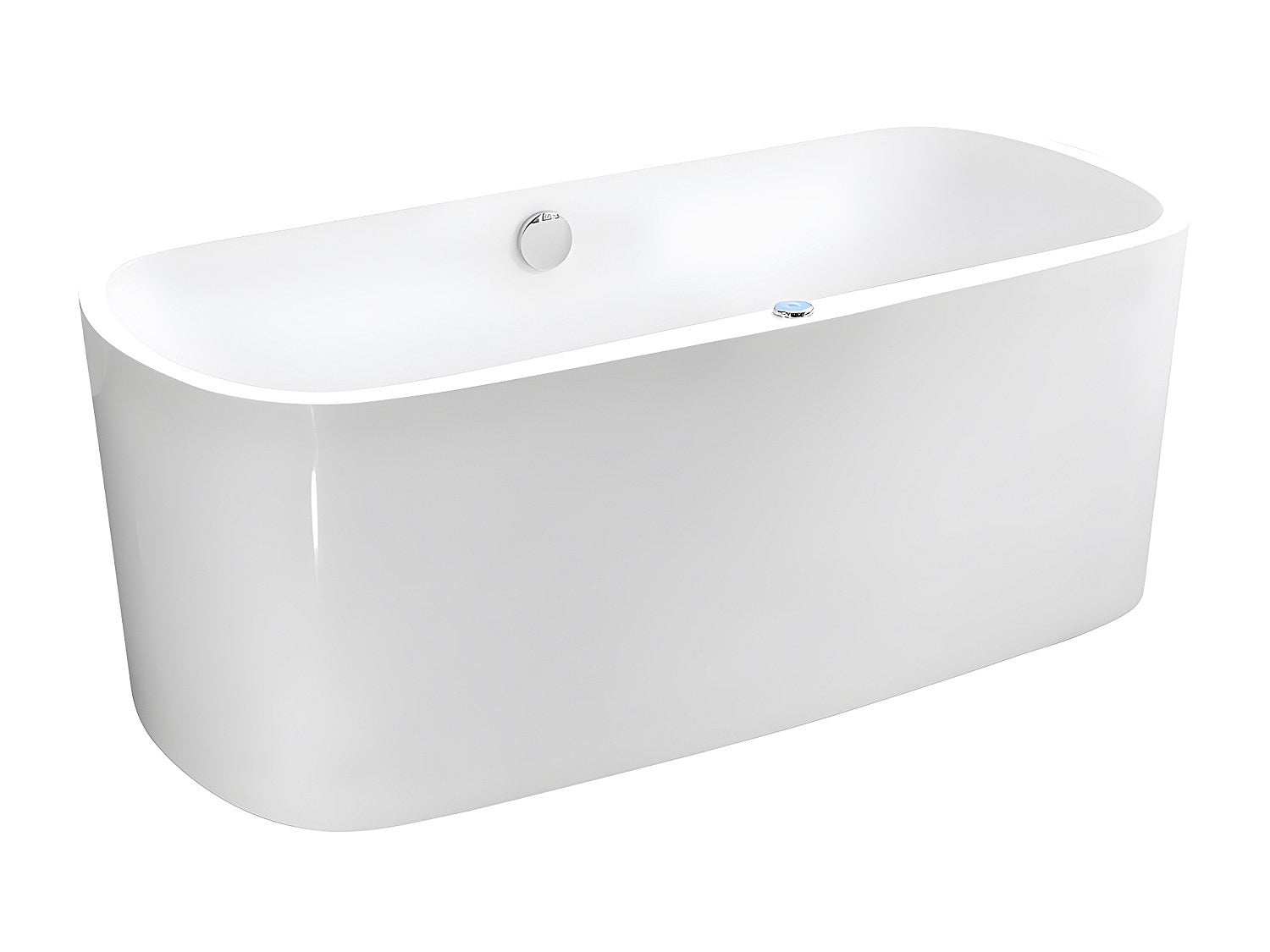 Wanna z hydromasażem z diodami LED SIRGAO - 1-osobowa - 155L - 75x150cm - Biała