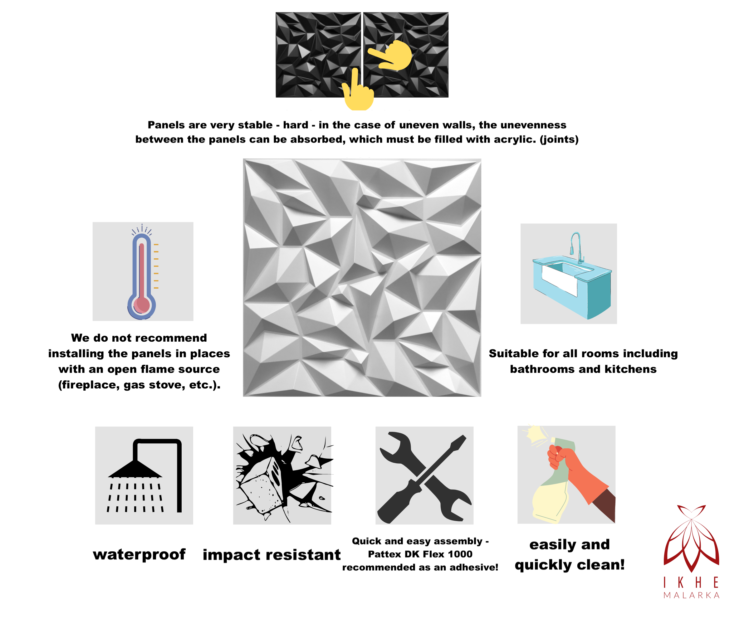 12PCS/3M² Paneles 3D de plástico PVC de pared aspecto madera Techo de pared Aspecto 3D SLATS D167 Wood - 8