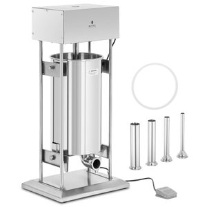 Macchina Per Salsicce Manuale In Acciaio Inox - 3 Litri, Con 6 Bocchette, Per Uso Domestico - 2