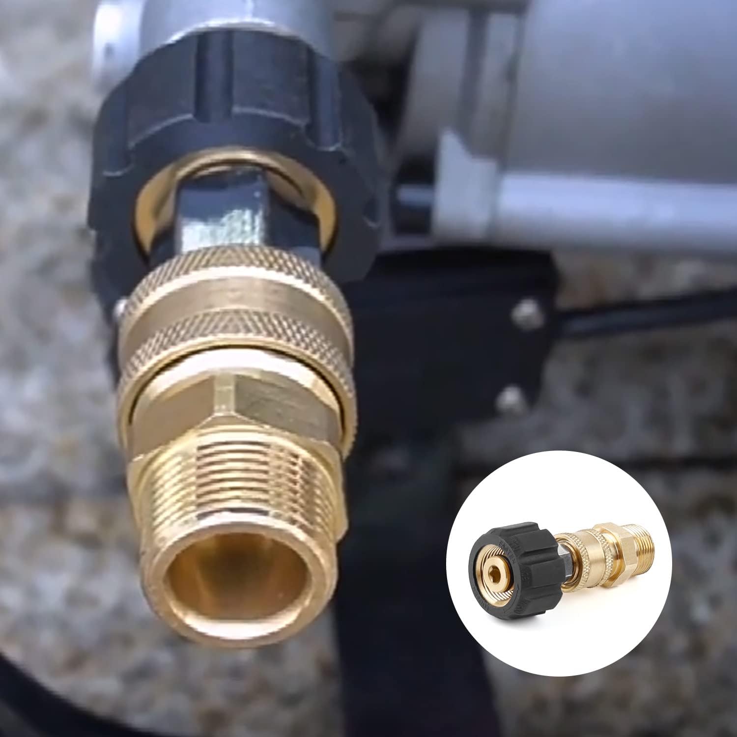 Zestaw przyłączeniowy, adapter mosiężny 1/4