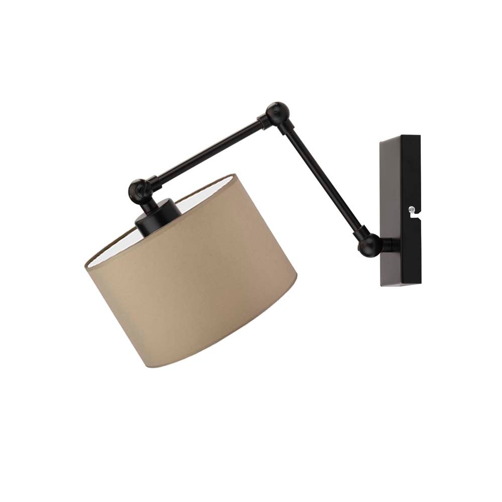 Kinkiet przegubowy lampa ścienna lampa na ścianę regulowany z abażurem walec SOUL