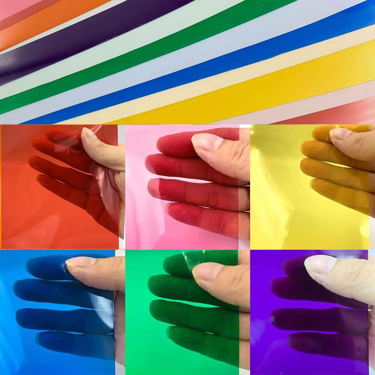 Film teinté pour vitres, film autocollant transparent, film teinté pour vitres, verre coloré autocollant PET, (jaune doré, 40*100 cm) - 3