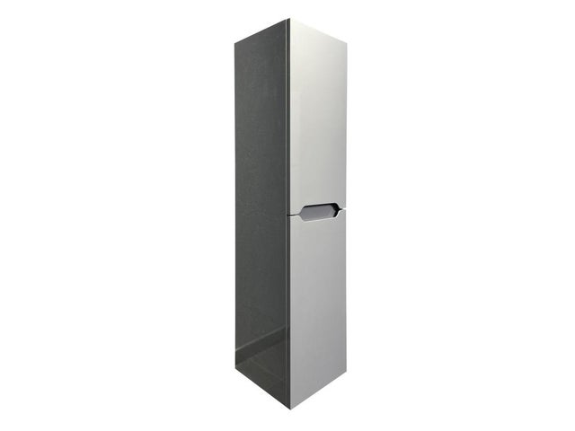 Colonne de salle de bain suspendue - Gris - L30 x l30 x 120 cm - STEFANIE