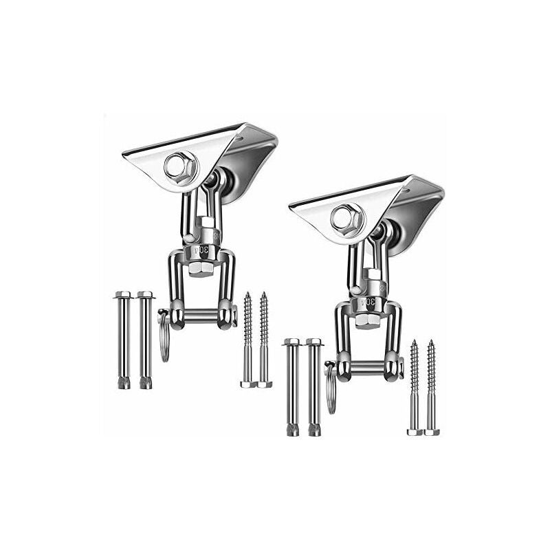 Crochet ​de Plafond Peut Upporter Jusqu'à 200 Kg, 304 Acier Inoxydable Crochet Plafond Charge Lourde Pour Béton Ensembles, Chaise Accrochante, Sac De Boxe, Hamac, Yoga, TRX, Avec 2 Vis De Fixatio