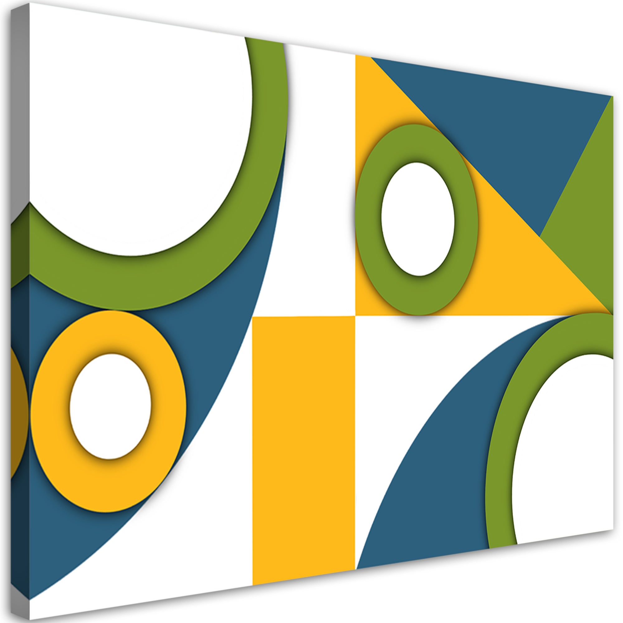 Obraz na płótnie, Geometryczne kształty abstrakcja 90x60