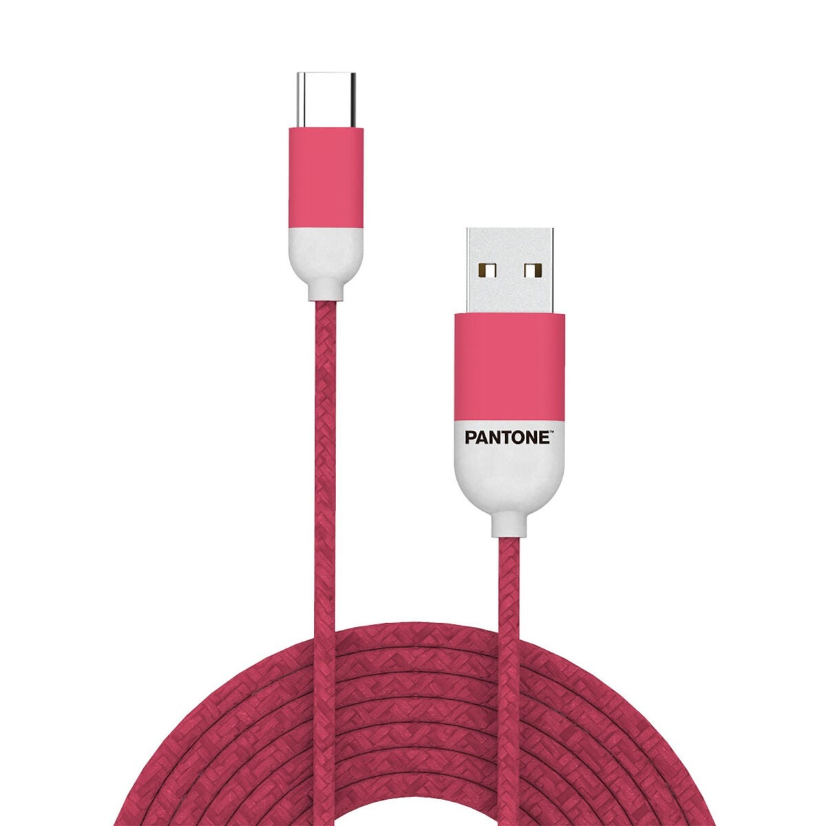 Cable USB-C a USB Pantone PT-TC001-5P Rosa 1,5 m | Leroy Merlin