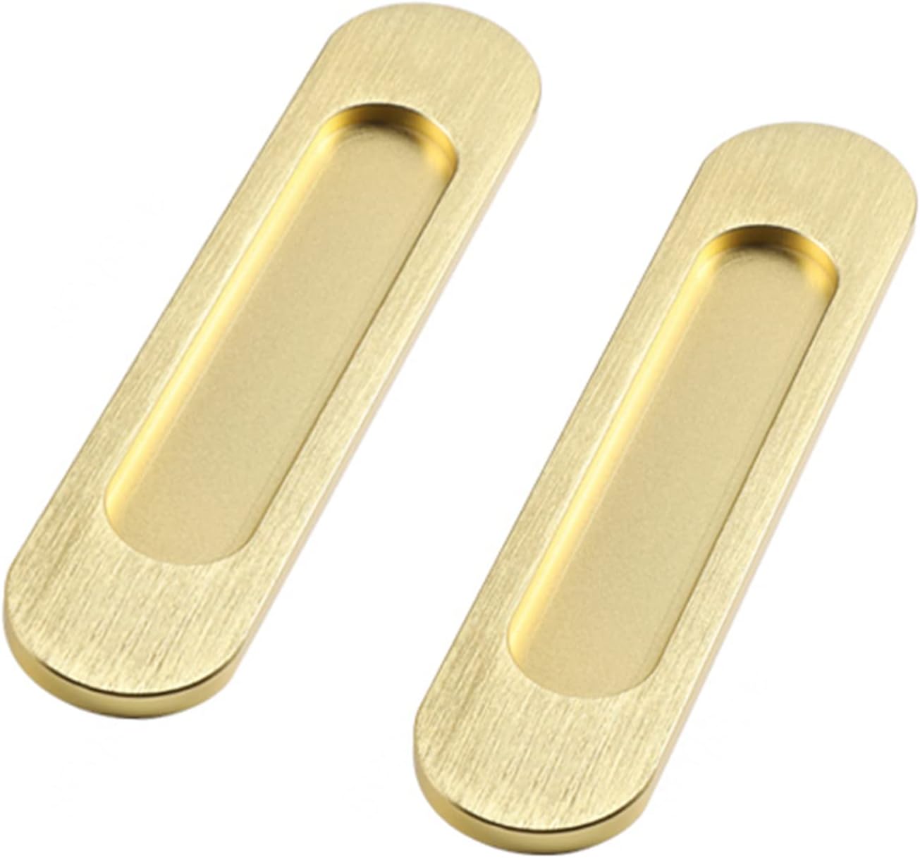 Poignée de porte coulissante ovale autocollante, lot de 2 (doré ...