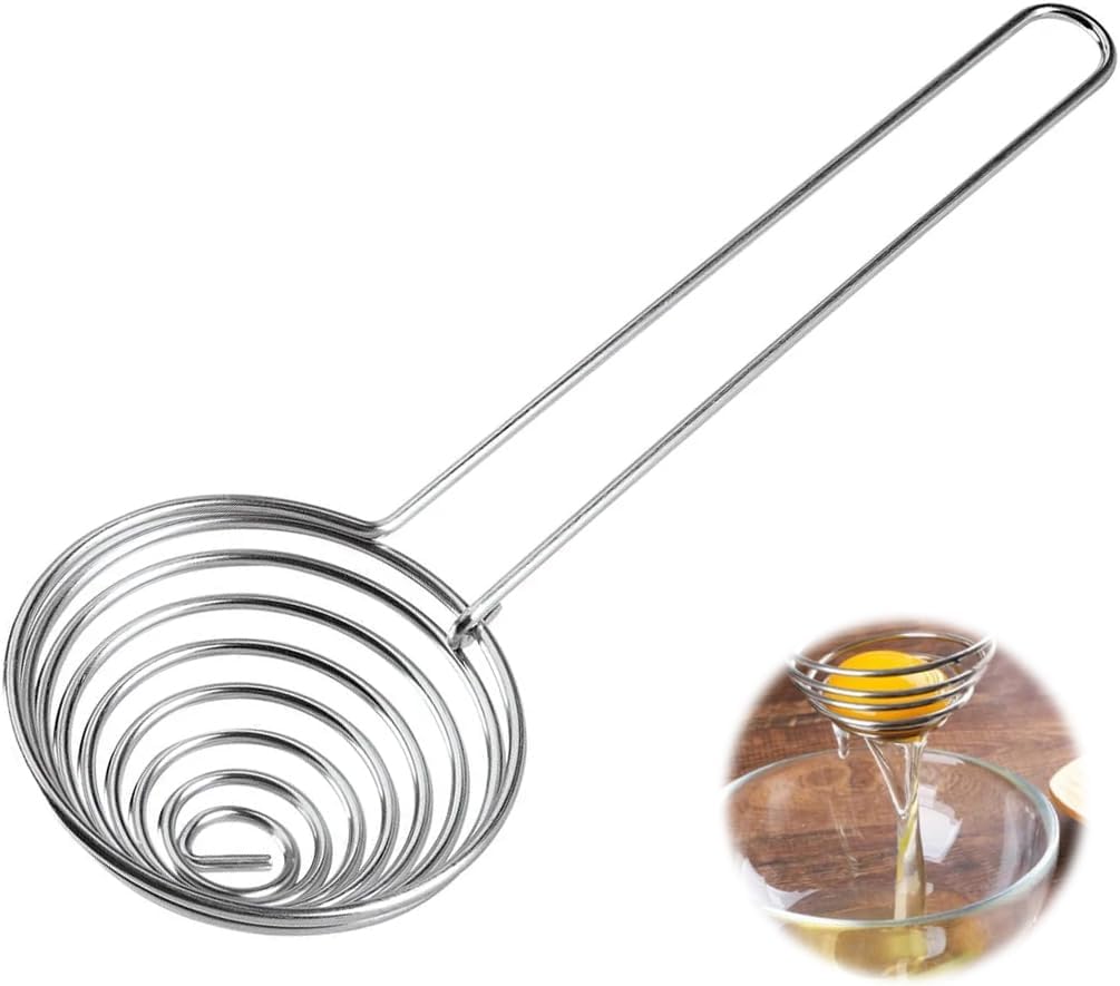 Separator do jajek ze stali nierdzewnej, separator żółtka i białka, filtr do jajek, gadżet kuchenny do pieczenia i wypieków