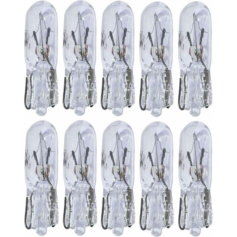 Lot de 10 ampoules T5 12V 1.2W pour tableau de bord | Leroy Merlin