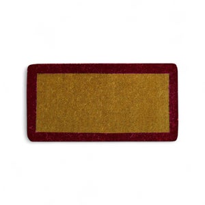 Zerbino in cocco naturale con bordo colorato resistente spessore mm.17 40x80 Verde