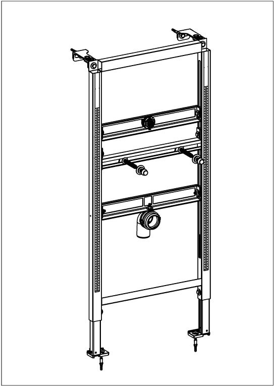 Villeroy & Boch ViConnect, bâti-support pour urinoirs Prodetect pour construction sèche, hauteur 1120mm, 92218500 - 5
