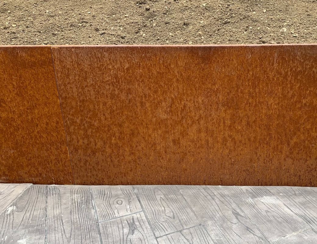 Mur de soutènement en Métal Acier Corten Premium L.100 x H.70 cm - madecoupesurmesure - 4
