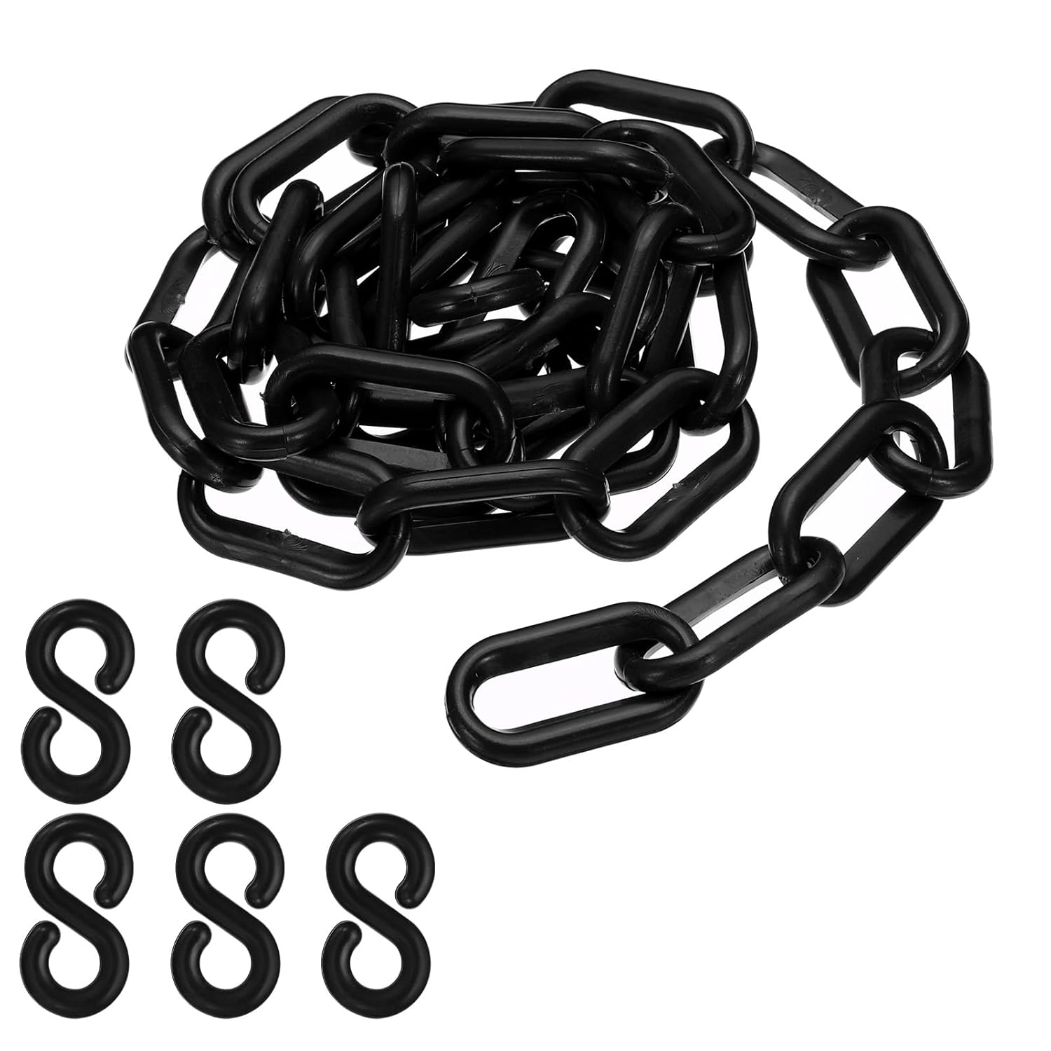 Kit De 4 Rieles Superiores Para Valla De Eslabón De Cadena, Negros, De Alta Resistencia, 1 3/8 X 6 Pies, Marca PLUM_FITTINGS
