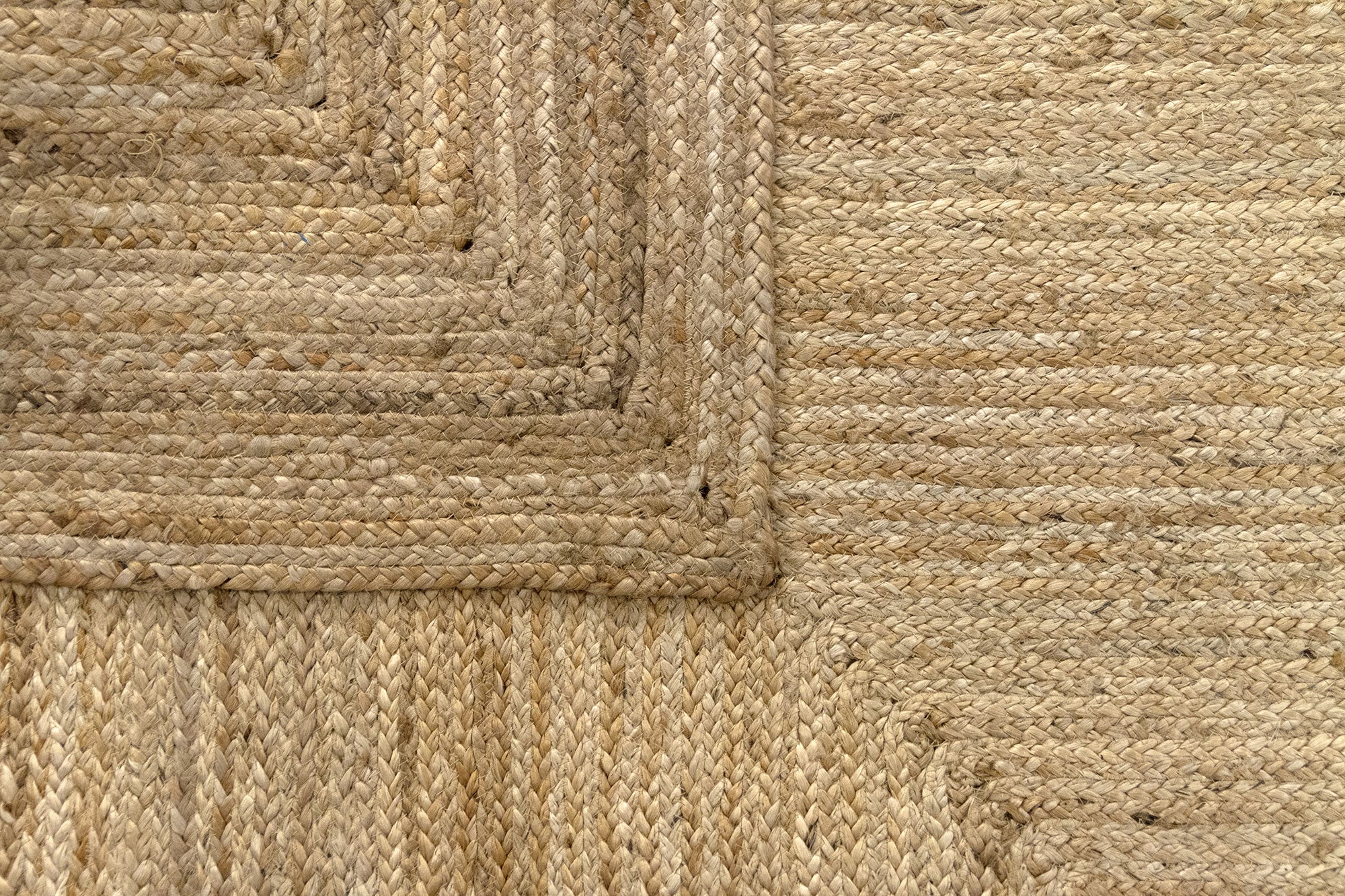 Hamid - Tappeto quadrato ALHAMBRA in juta naturale 200x200 cm - Tappeto per soggiorno, camera da letto e soggiorno - 6