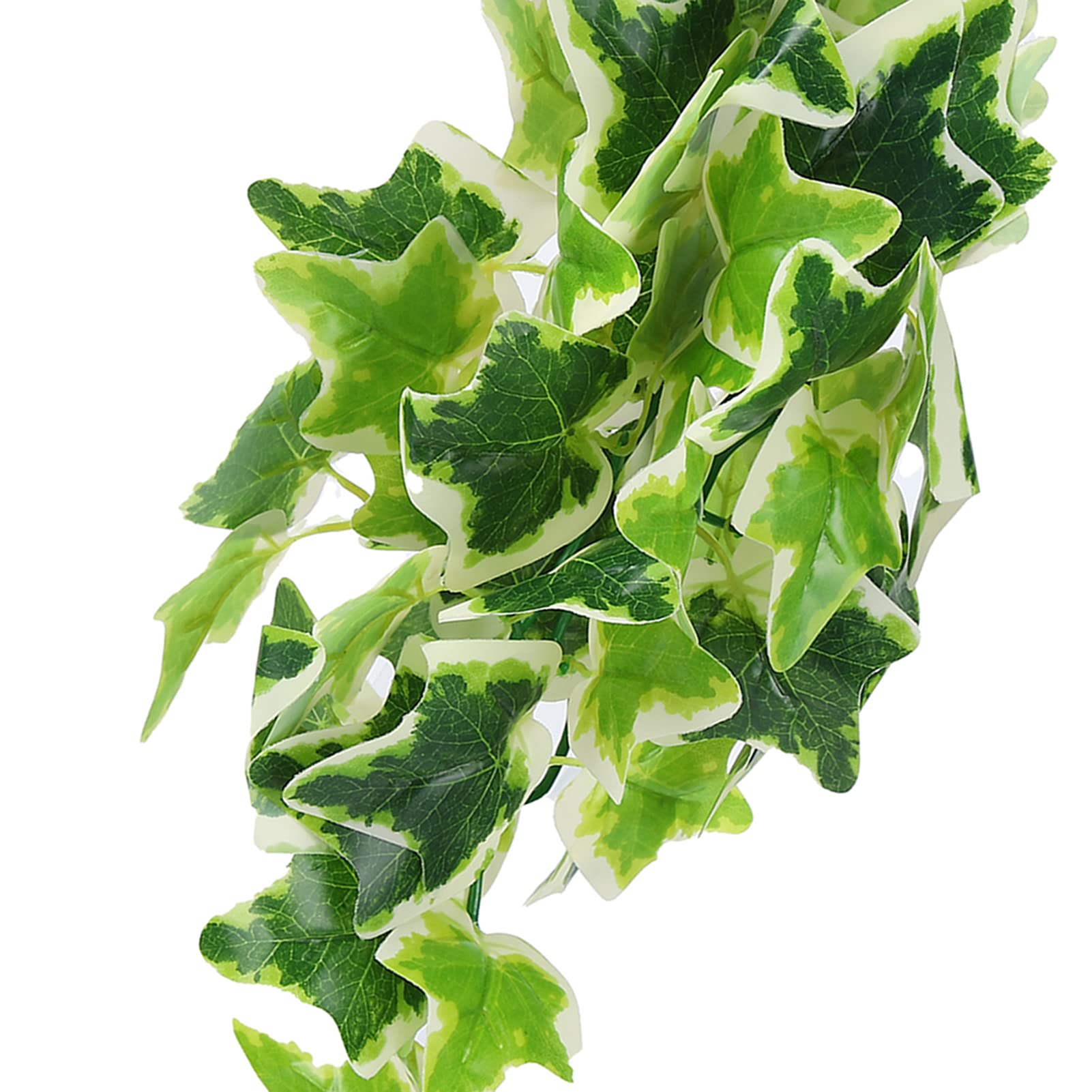 Plantes artificielles pour reptiles, plantes en plastique réalistes, feuilles suspendues, décoration avec ventouse pour reptiles, terrarium, aquarium - 8