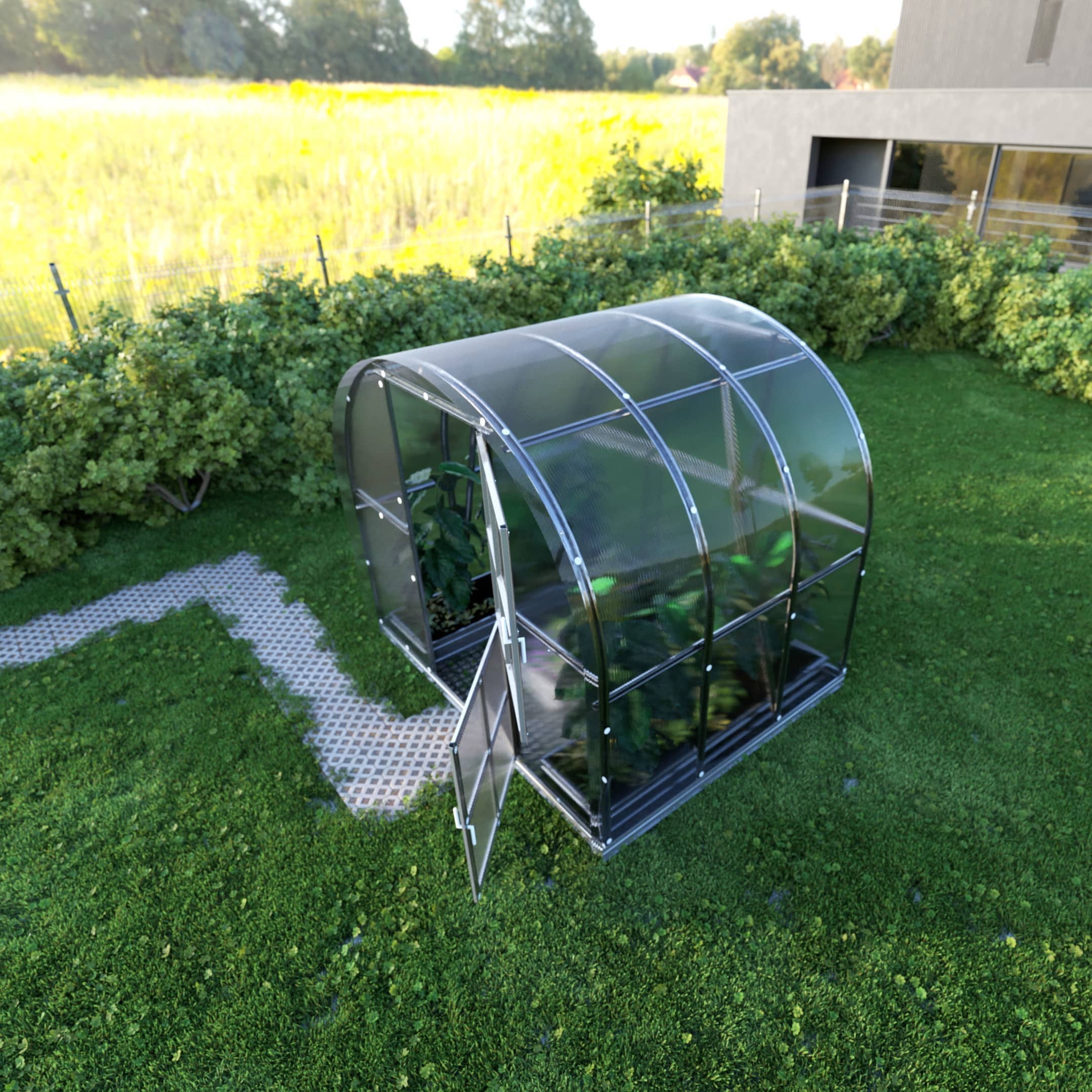 Serre de jardin KLASIKA ARCH 3 x 2 m (6 m²), 4 mm avec revêtement en polycarbonate - 2
