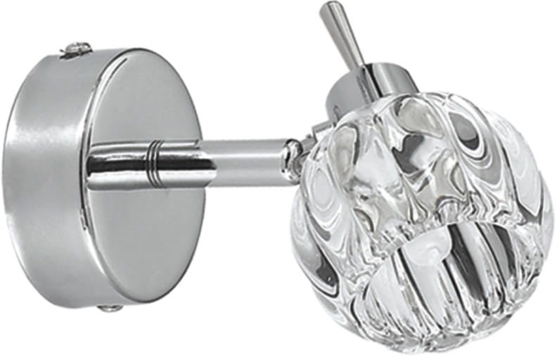 Kinkiet ścienny Bombola chromowany przezroczysty 1xG9x40W wym: 10 x 12 x 8 cm kryształ IP20 Candellux