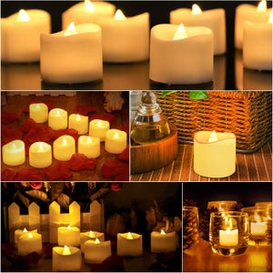 Bougies LED à Flamme Vacillante Rechargeables - Lot T9B57512 - Neuf Sous Emballage