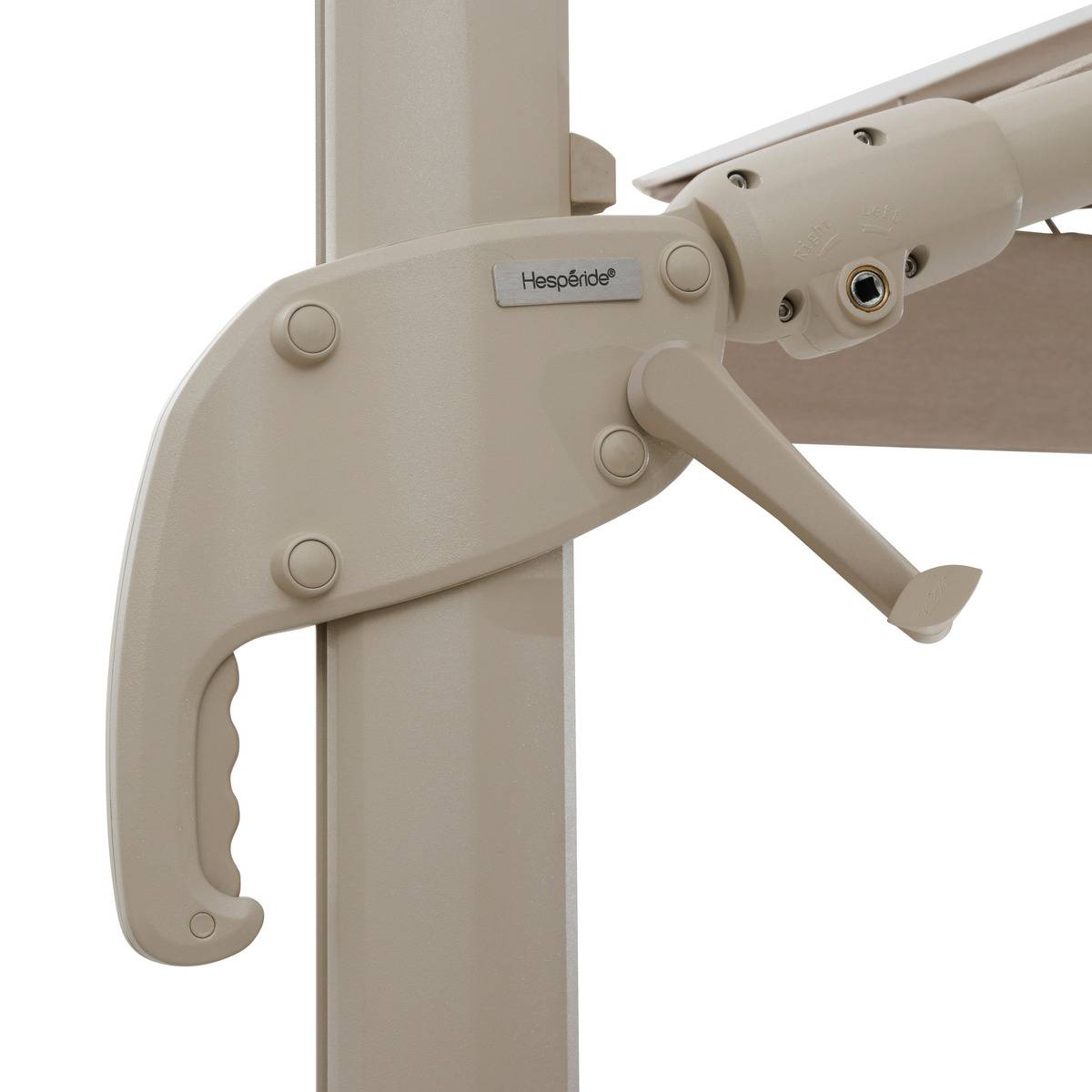 Parasol déporté rectangulaire multi-toile 