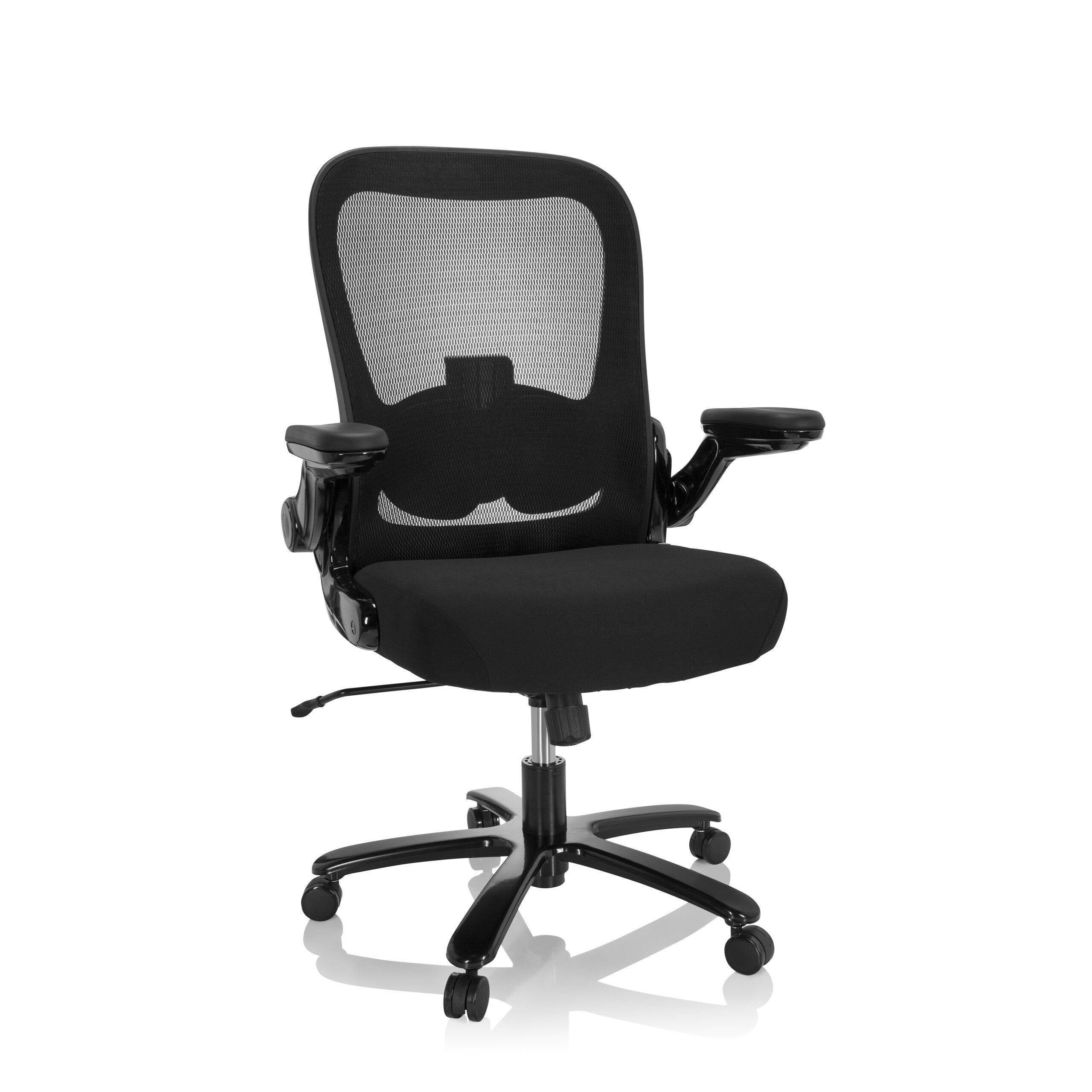Krzesło do dużych obciążeń / krzesło biurowe INSTRUCTOR SW I - XXL siatka / tkanina czarny hjh OFFIC