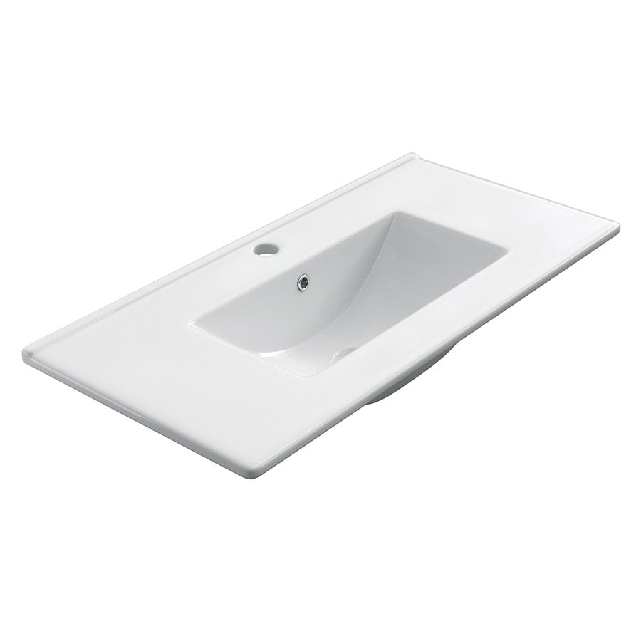 Meuble de salle de bain 80cm simple vasque - 2 tiroirs - sans miroir - ALBA - noir/roble - 4
