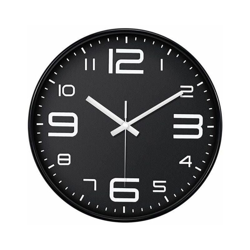 Orologio a pendolo da parete in stile vintage, 12 pollici, nero,