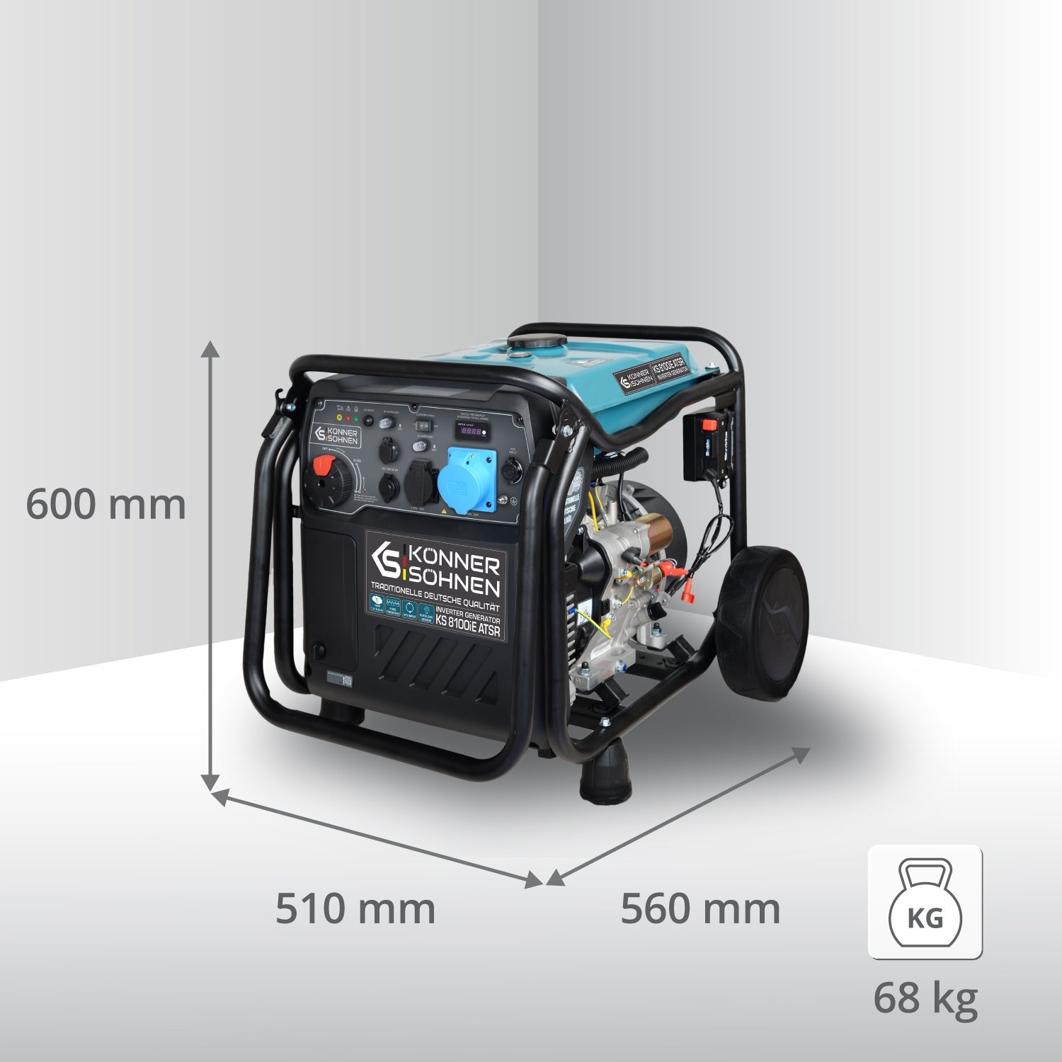 Groupe électrogène-onduleur KS 8100iE ATSR Puissance maximale 8.5 kW - 3
