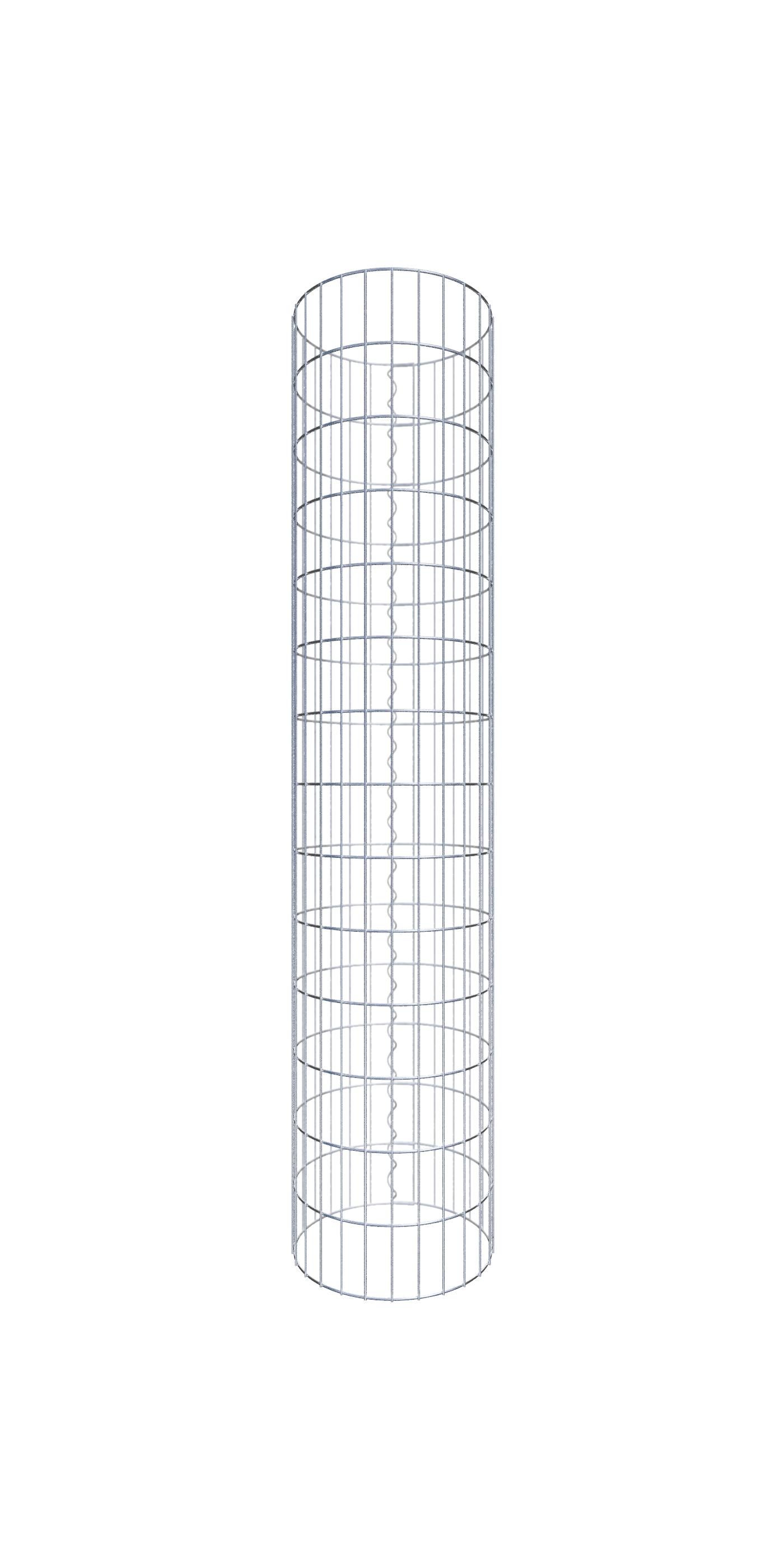 Kolumna gabionowa o średnicy 42 cm, okrągła MW 5 x 10 cm - Wysokość: 1,40 m