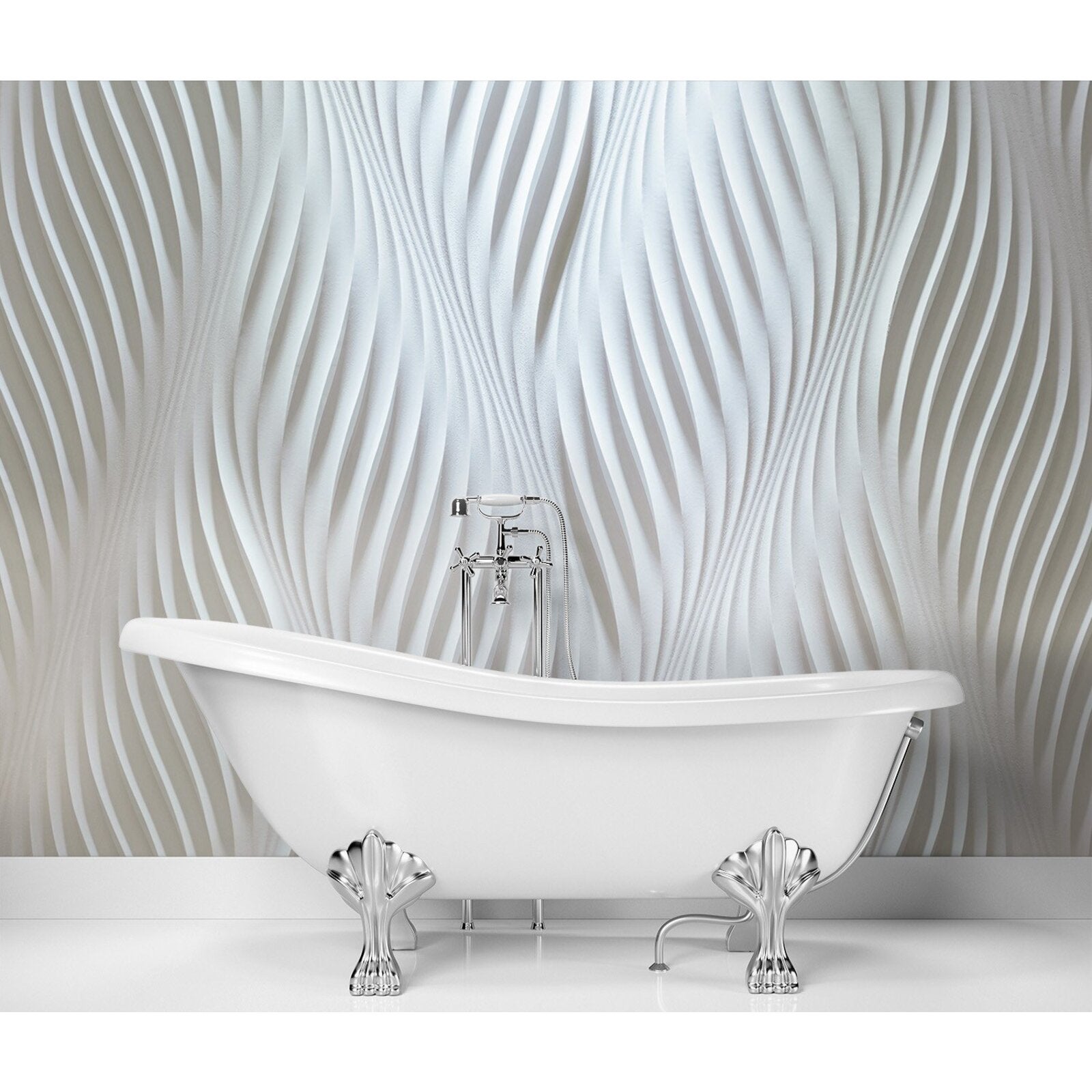 Papier peint vagues en résumé - 250 x 175 cm - 2