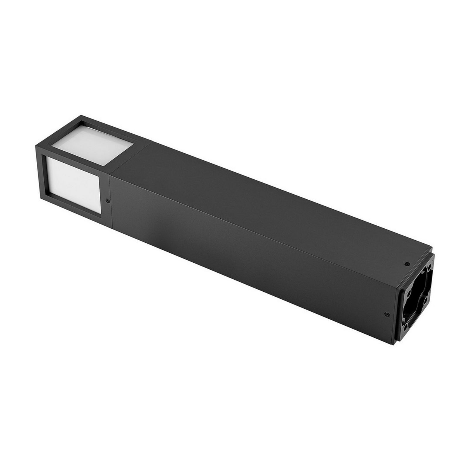 FACADO II lampe de jardin ANGULAIRE lampe à LED E27 IP65 poteau lumineux moderne lumière extérieur cour avenue 230V 65cm Gris foncè diffuseur opalin - 7