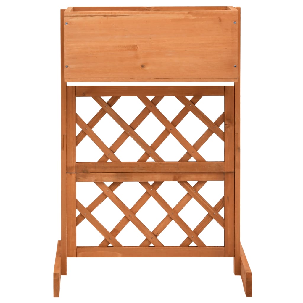 Fioriera da giardino a traliccio 45 x 30 x 74 cm in legno di abete 02_0000877 - 2