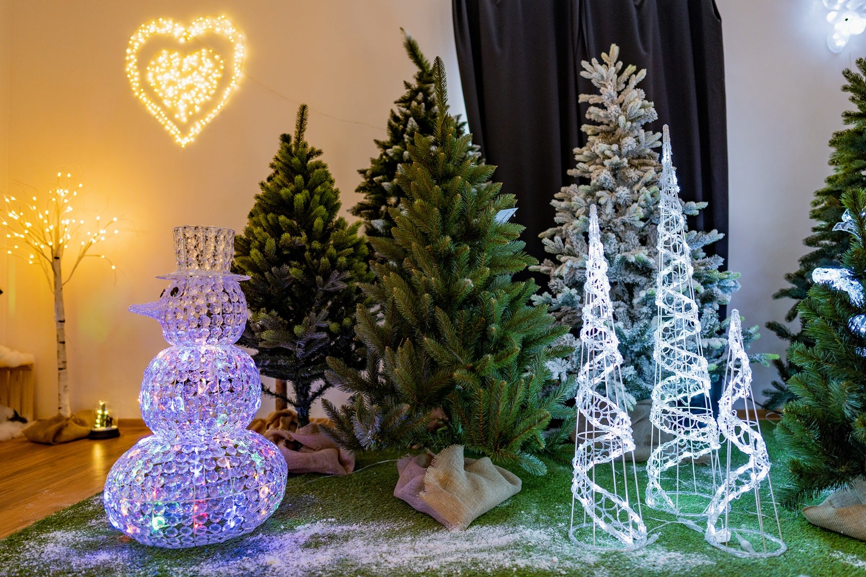 Ozdoba Świąteczna LED z aplikacją 21x11 cm - 3