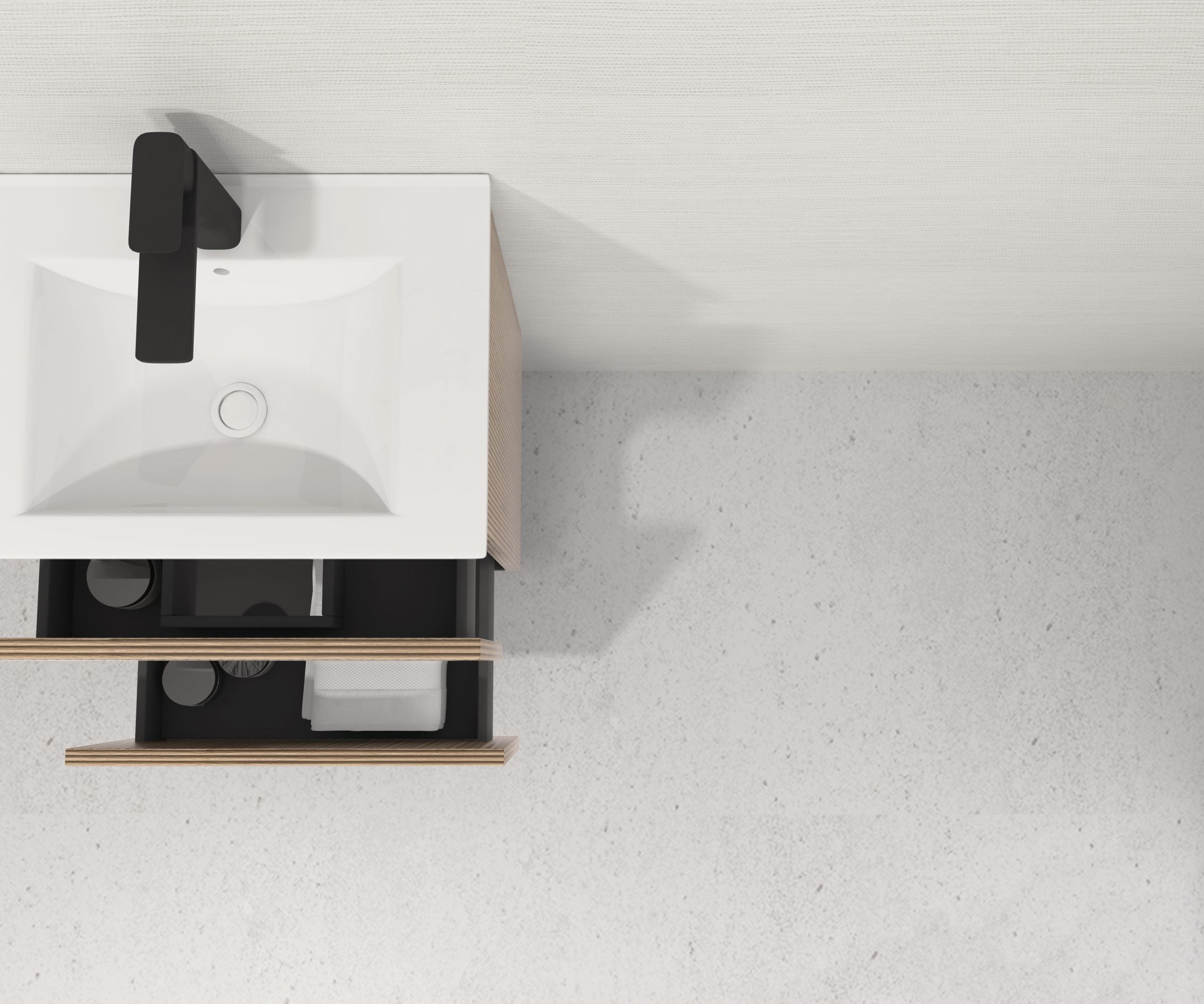 Ensemble de meubles de salle de bain Avantarea CARCANS Alcatraz 50 cm + vasque + miroir simple - 3