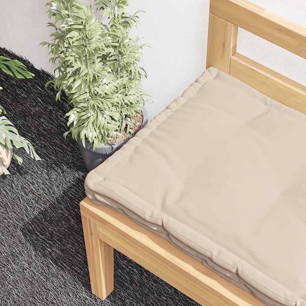 Cojín para palés algodón beige 120x40x7 cm vidaXL - 4