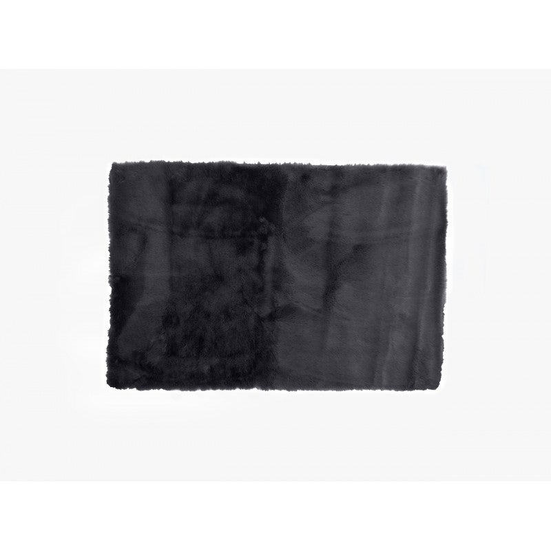 Tissu Fausse Fourrure Noir Et Blanc - 4 Bandes De 5x180 Cm - Pour Couture, Déguisement, DIY (Barbe Père Noël) - 3