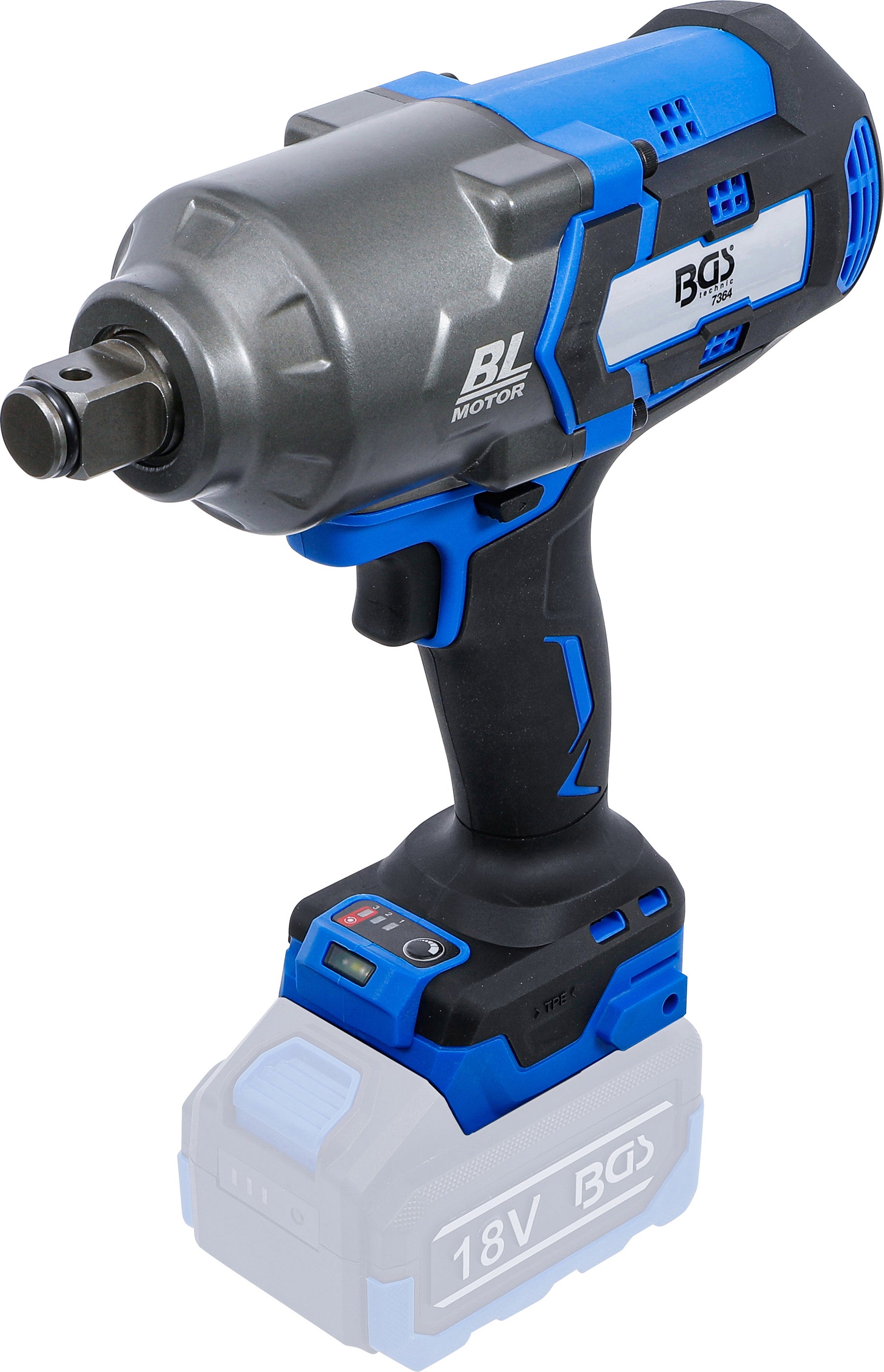 BGS Klucz udarowy akumulatorowy bezszczotkowy 1200 Nm 18 V Solo - 7364 ...