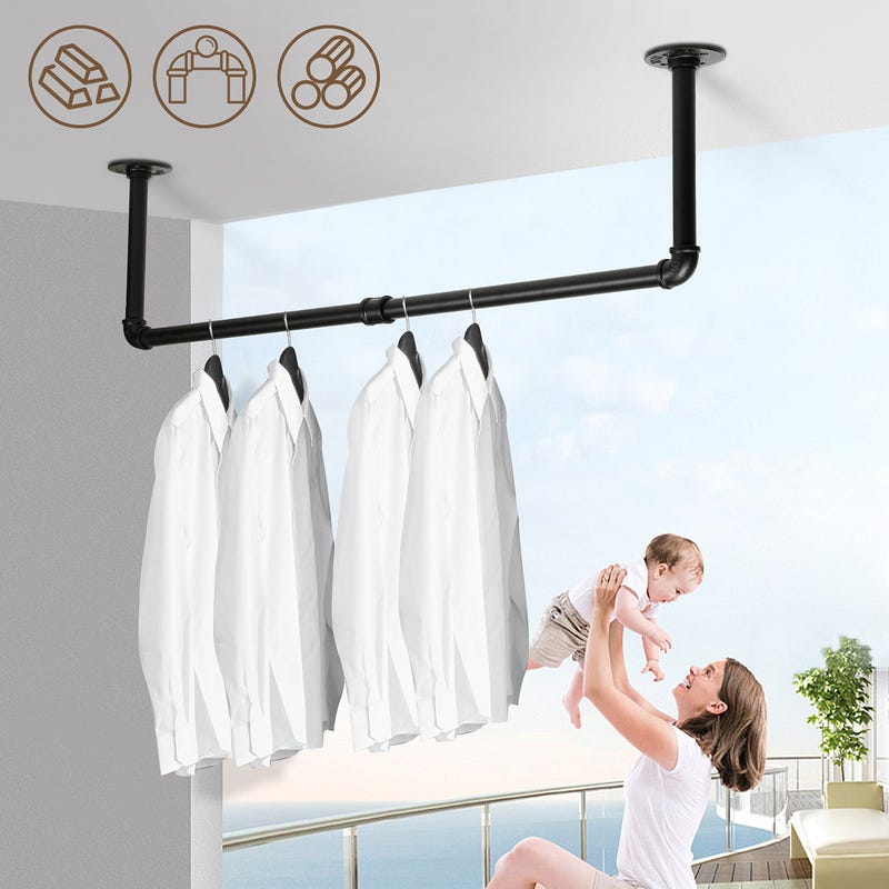 Ganchos Colgador Ropa Leroy Merlin Barra Armario Ganchos Para