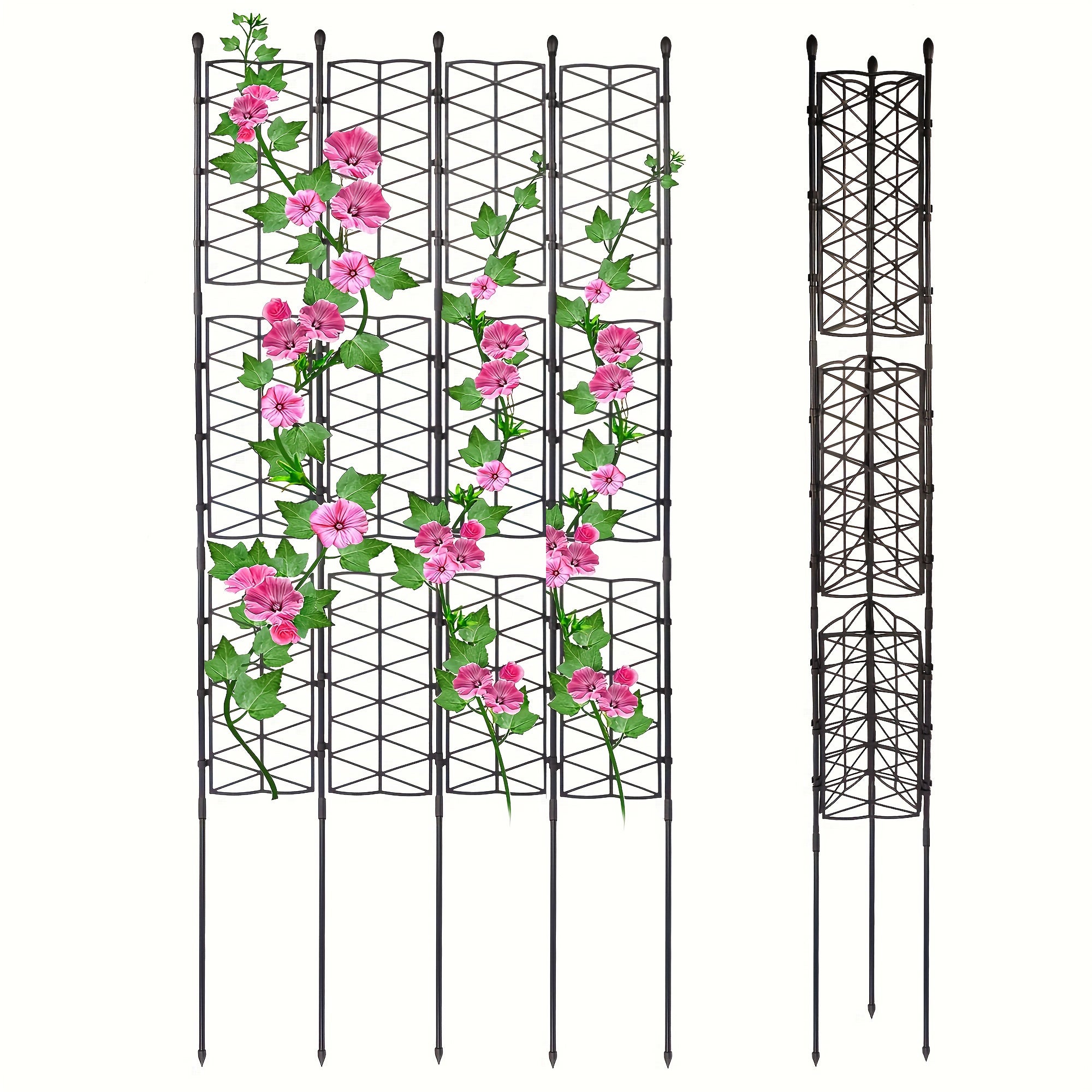 Recinzione A Traliccio Per Piante Rampicanti Ad Arco Da Giardino In Ferro Set Da 2 Verde 27993221