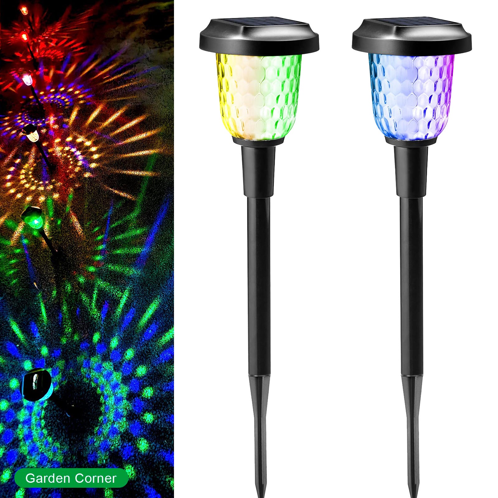 2 Lampes Solaires Extérieures IP65 - Éclairage Automatique Blanc Chaud Pour Jardin, Allée, Terrasse - Étanches Et Autonomes - 10