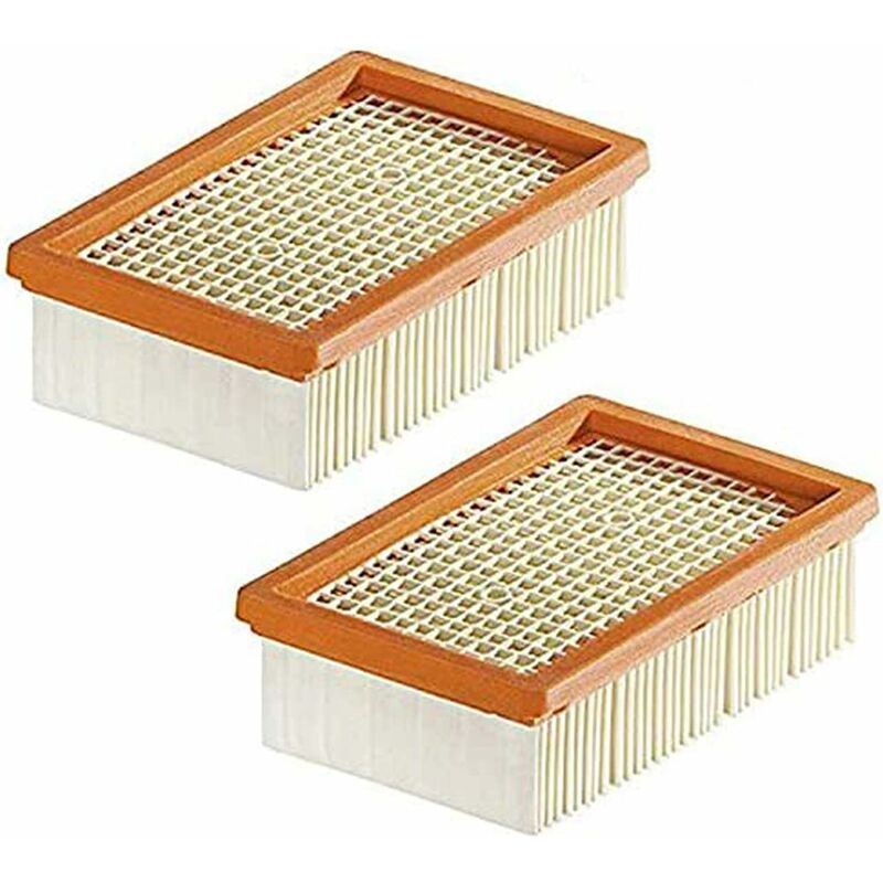 Zestaw 2 filtrów zamiennych do odkurzaczy WD4 WD5 WD6 MV4 MV5 MV6 płaskich harmonijkowych