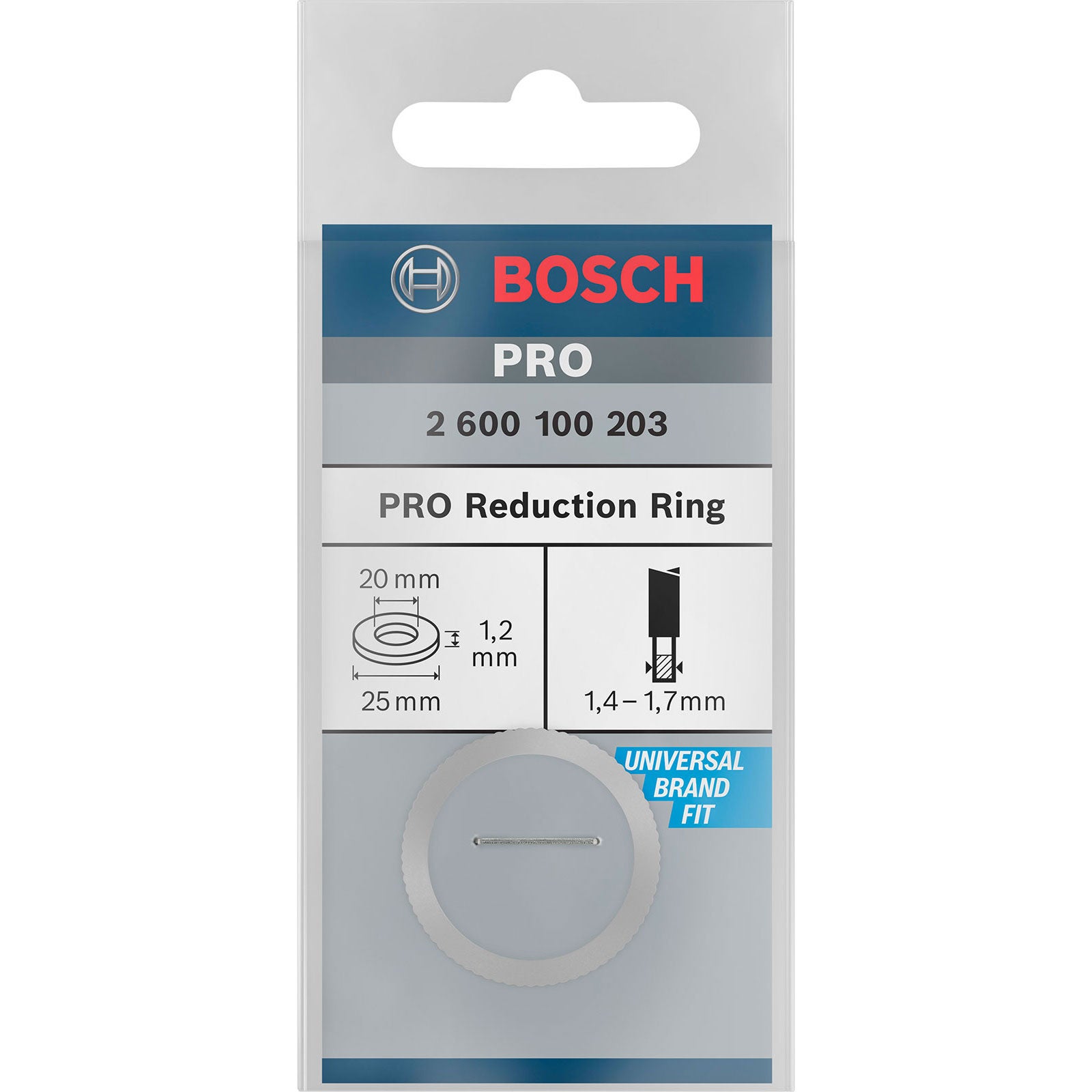 Bosch pierścień redukcyjny do tarczy pilarskiej PRO 25 x 1,2 x 20 mm - 2600100203 - 3