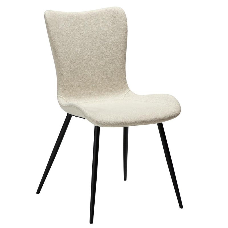 Medusa Dan-Form krzesło stołowe bouclé beżowy.